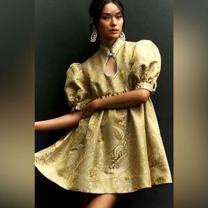 Anthropologie Maeve Puff Sleeve Babydoll Dress NWT